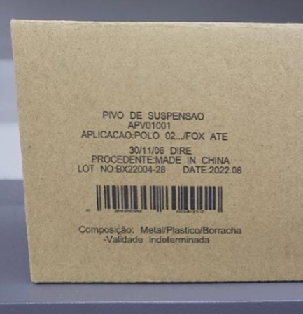 Codificação em caixa de papelão